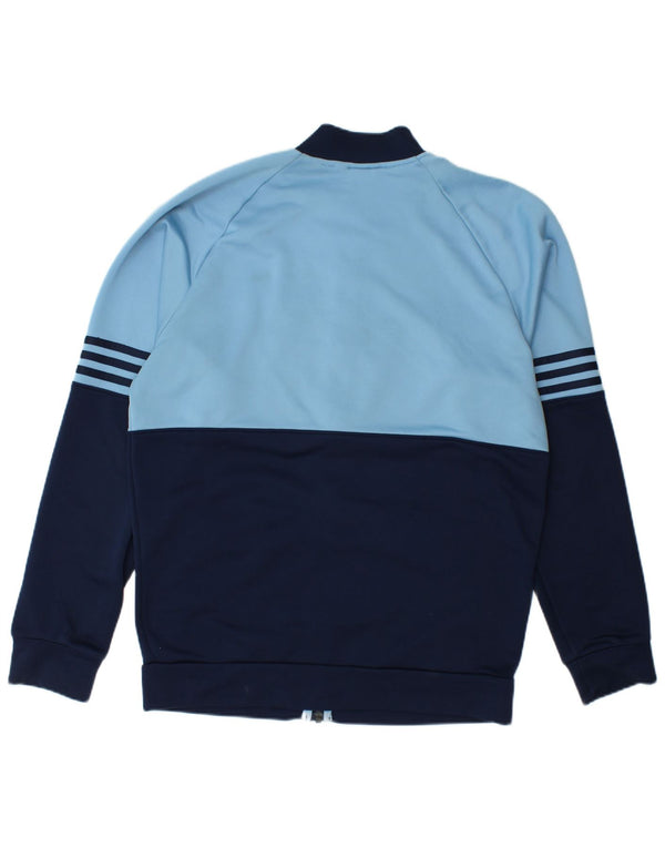 Adidas Mens Treino Top Jaqueta Grande Azul Colorblock Poliéster