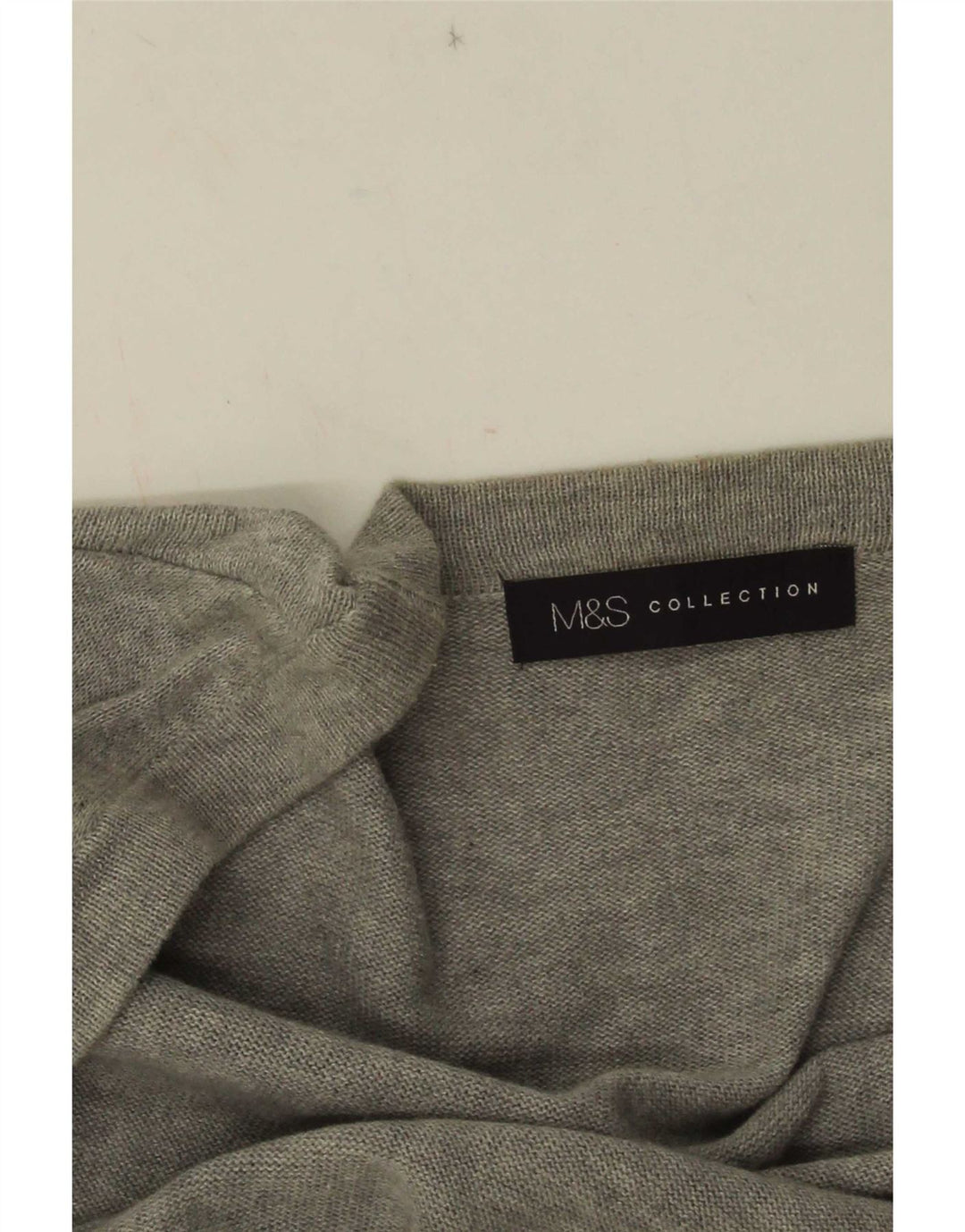 Suéter cardigã aberto feminino Marks & Spencer Reino Unido 10 pequeno cinza