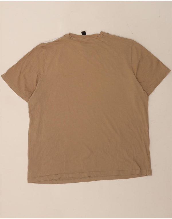 Camiseta masculina Adidas Top XL algodão marrom