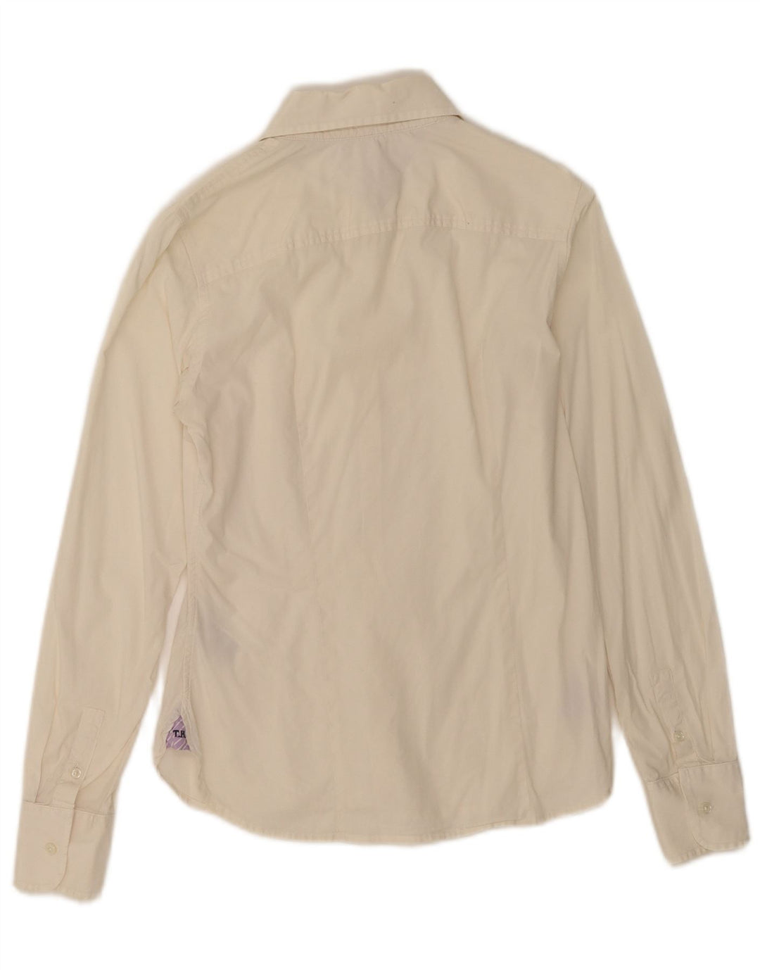 Camisa feminina Tommy Hilfiger EUA 6 médio algodão branco