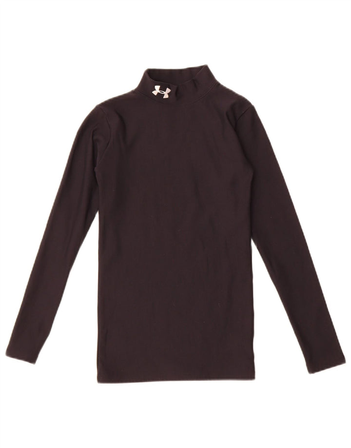 Under Armour Boys Cold Gear Top manga comprida 9-10 anos médio preto nylon