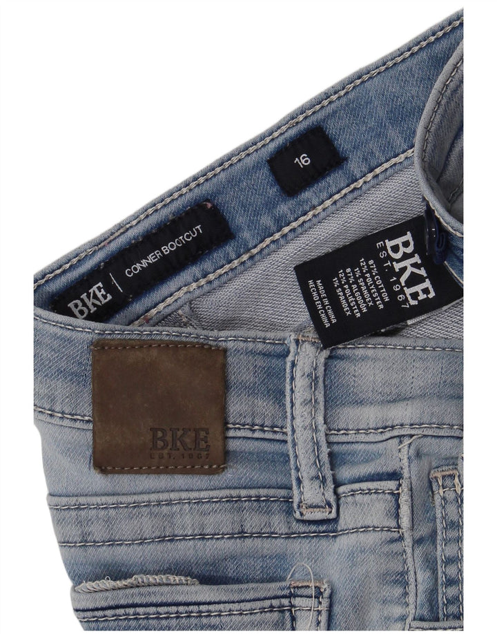 Jeans BKE Boys Conner Bootcut 15-16 anos W28 L28 Azul Algodão