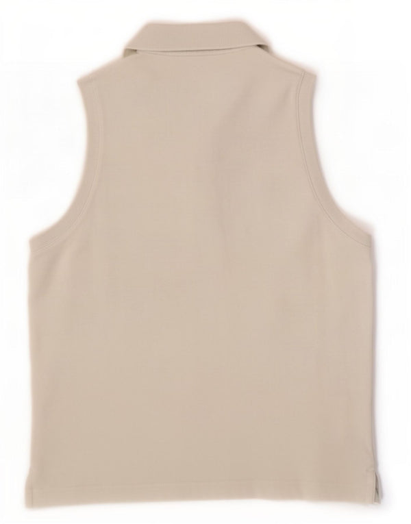 Fila Womens Sleeveless Polo Shirt IT 48 XL White