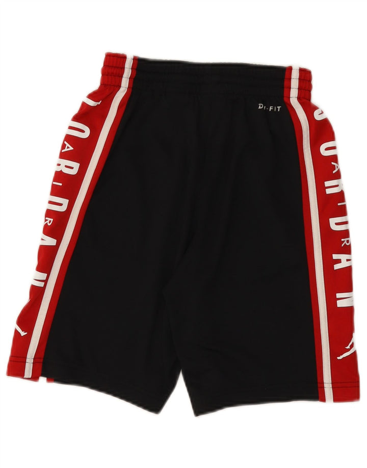 Shorts esportivos gráficos Jordan Boys 10-11 anos médio preto colorblock
