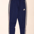 Calça de treino masculina Adidas Climacool grande bloco colorido azul marinho