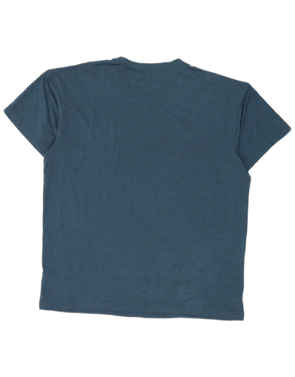 Camiseta masculina Columbia grande poliéster azul