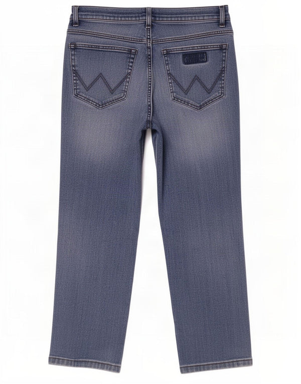 Wrangler Masculino Texas Straight Jeans W33 L30 Azul Algodão