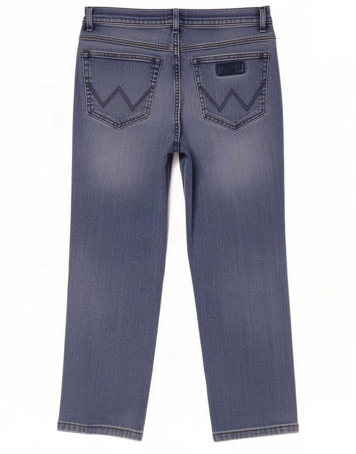 Wrangler Masculino Texas Straight Jeans W33 L30 Azul Algodão