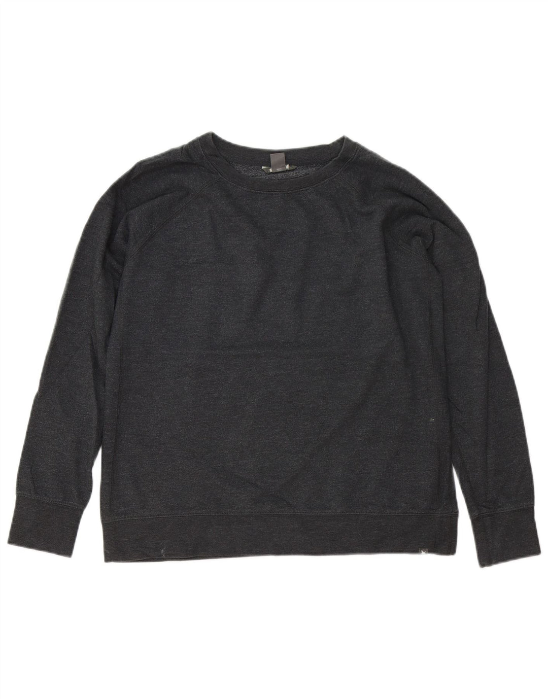 Suéter feminino Eddie Bauer de ajuste solto Reino Unido 14 algodão cinza médio