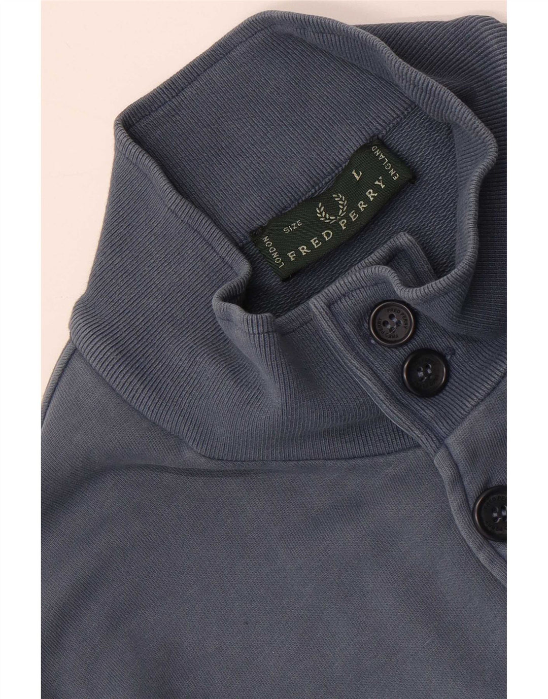 Fred Perry Jaqueta masculina de agasalho grande azul