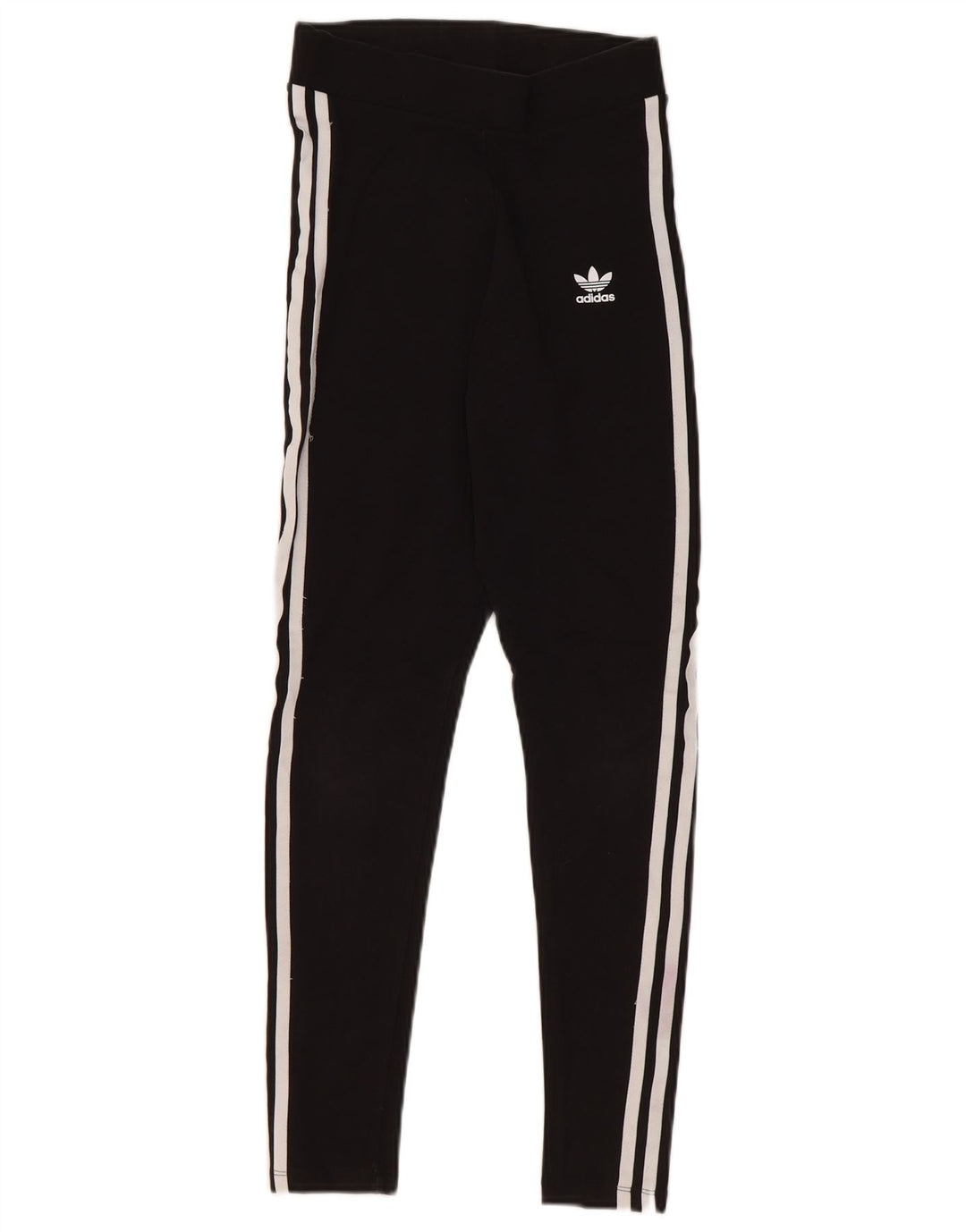 ADIDAS Womens Leggings UK 10 Small Black Cotton