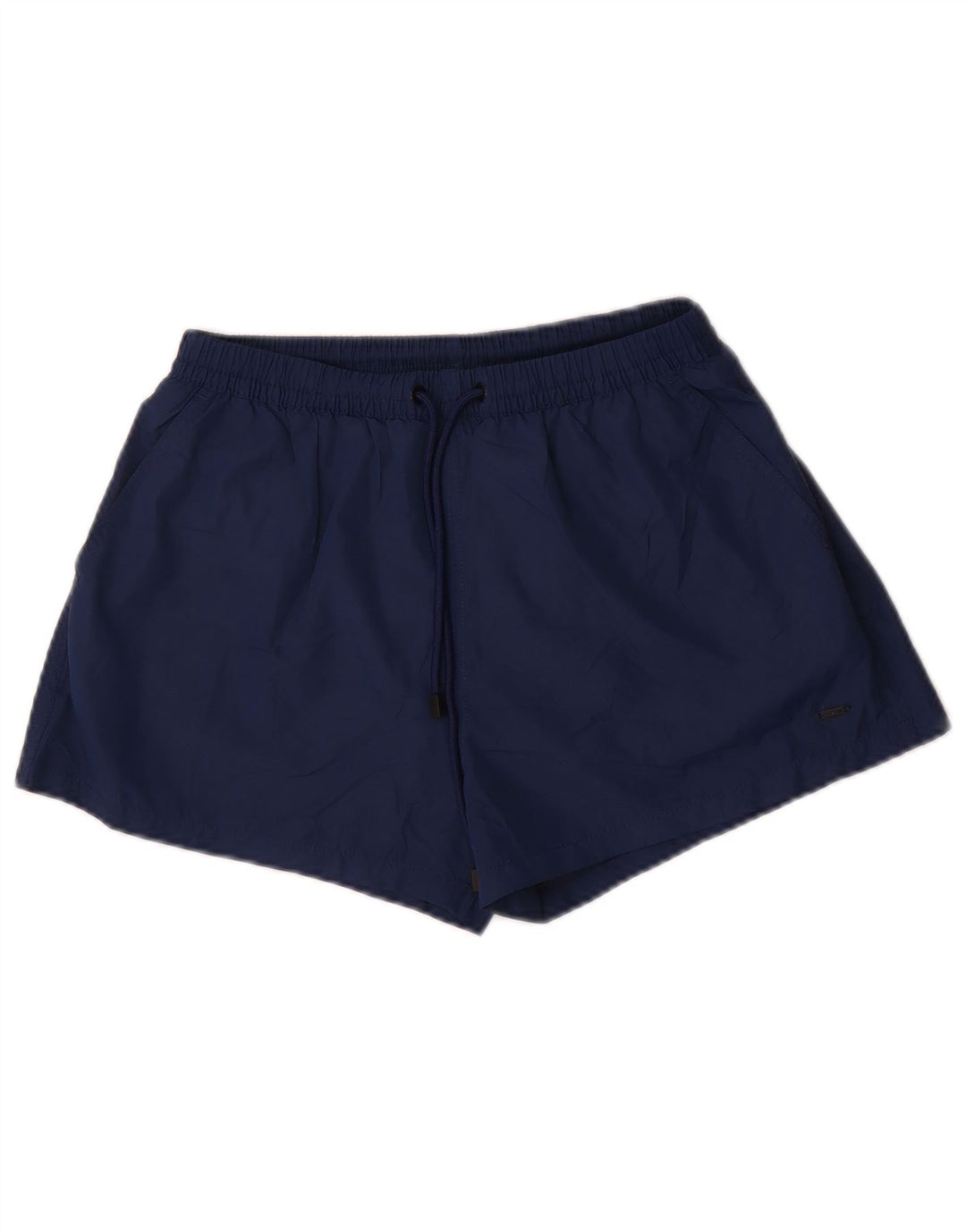 Zara Shorts de banho masculino médio azul marinho
