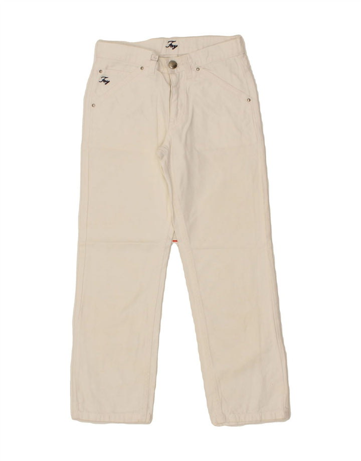 FAY Girls Straight Jeans 5-6 Years W22 L22  White Cotton Vintage Fay and Second-Hand Fay from Messina Hembry 