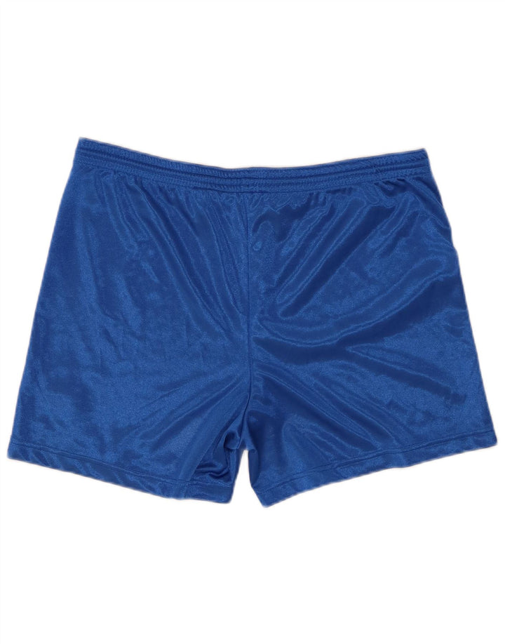 Shorts esportivos masculinos Lotto poliéster azul médio