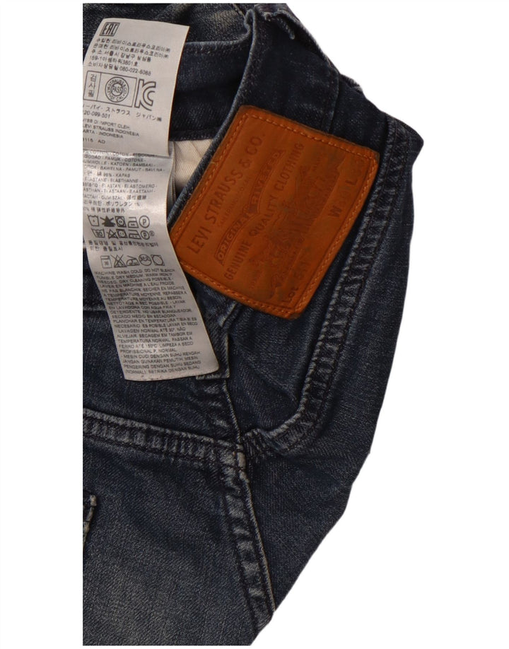 LEVI'S Masculino 511 Slim Jeans W30 L30 Azul Marinho Algodão