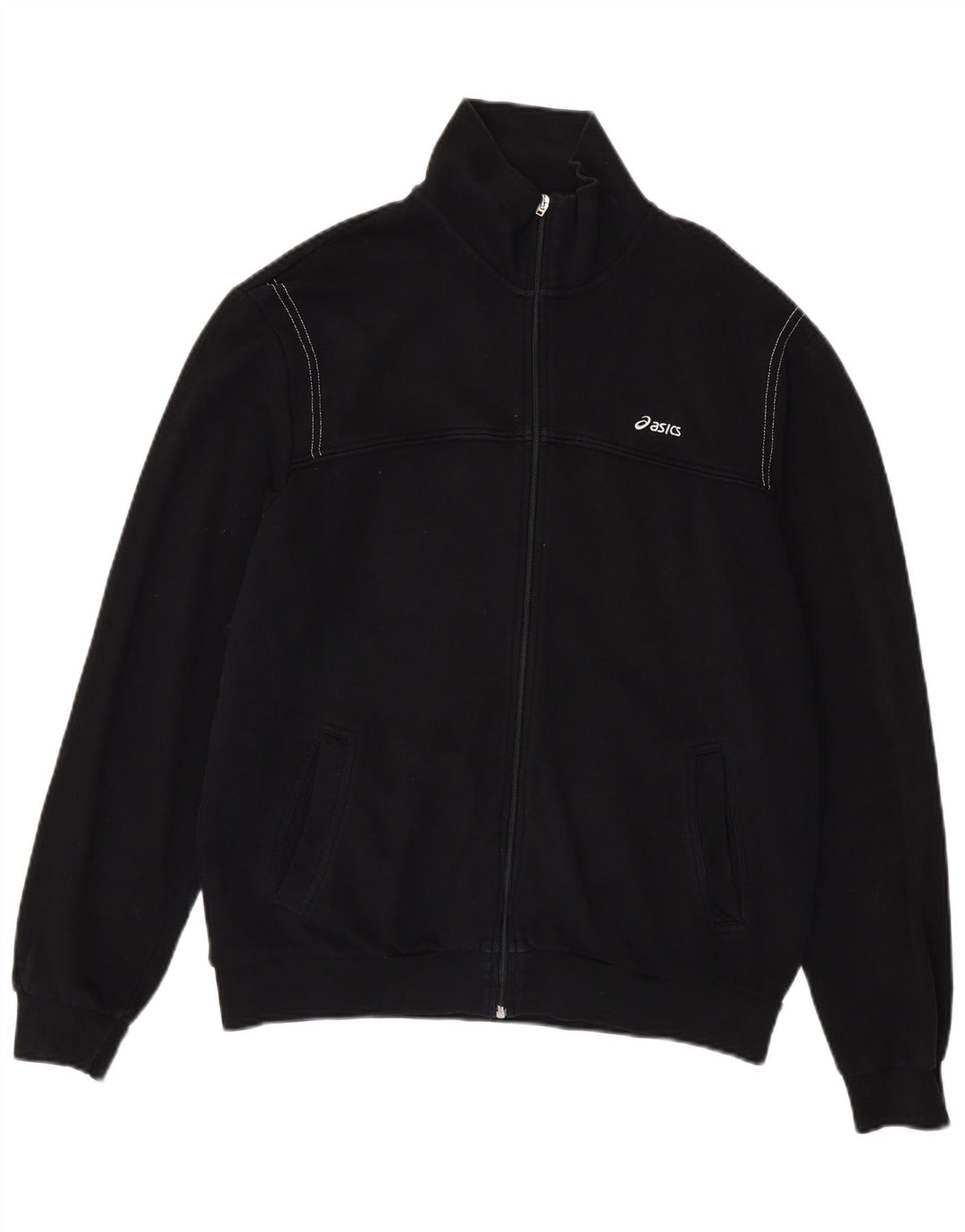 ASICS Mens Treino Top Jaqueta Grande Preto