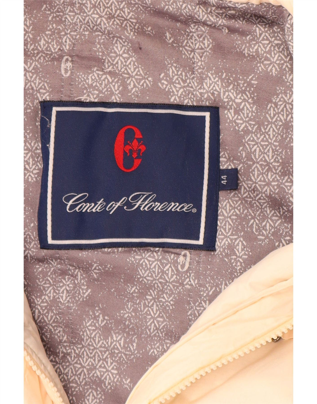 Casaco corta-vento feminino CONTE OF FLORENCE IT 44 médio off white poliéster