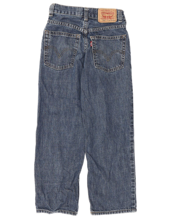 Jeans Levi's Boys 550 Relaxed Fit Bootcut 8-9 Anos W22 L22 Azul Algodão