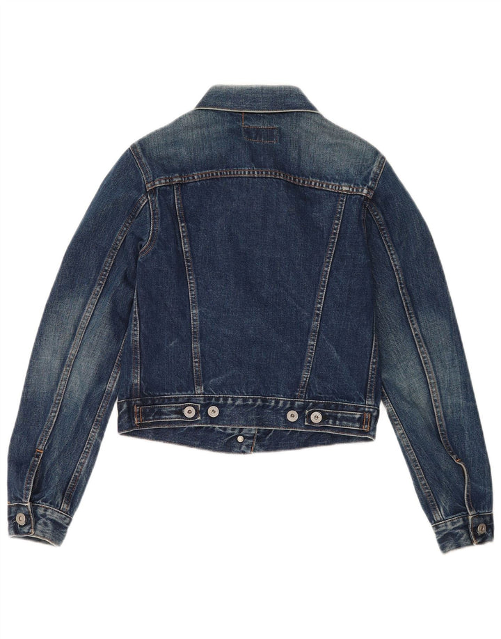 Jaqueta jeans feminina Replay UK 12 algodão azul médio