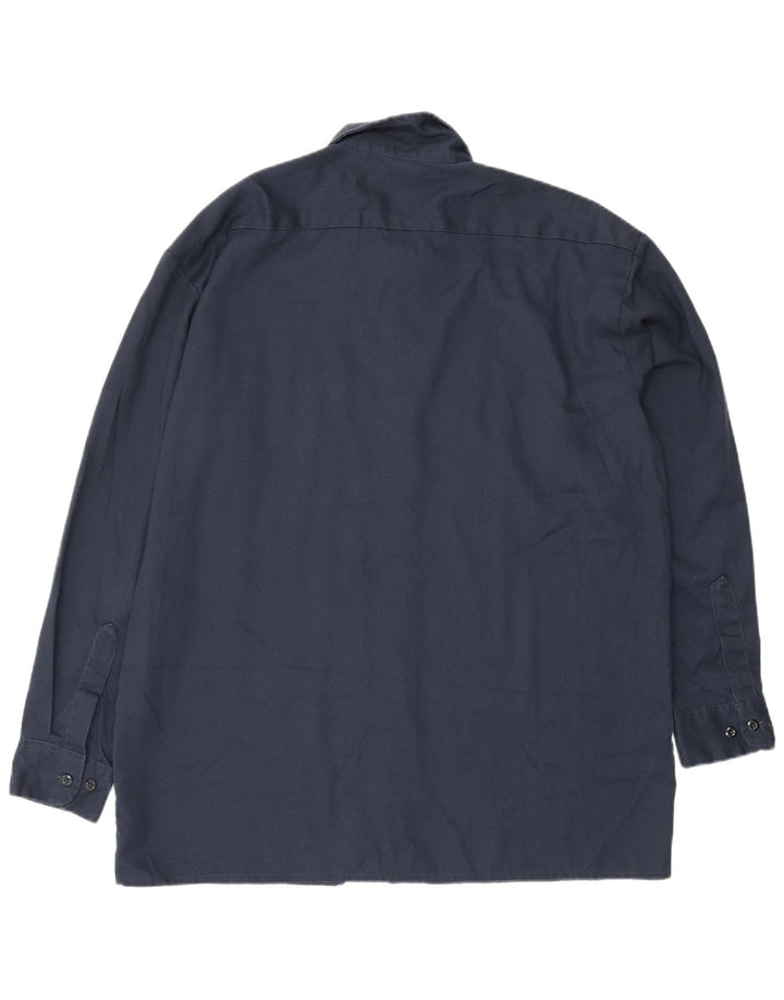 Camisa masculina Dickies grande poliéster azul marinho