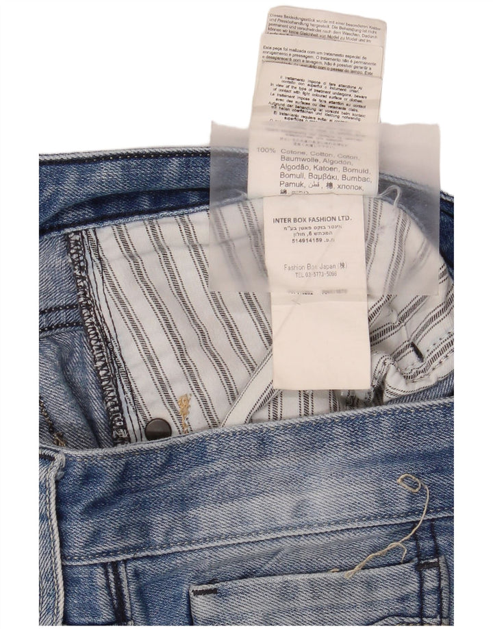 Replay Jeans reto feminino W33 L34 azul algodão