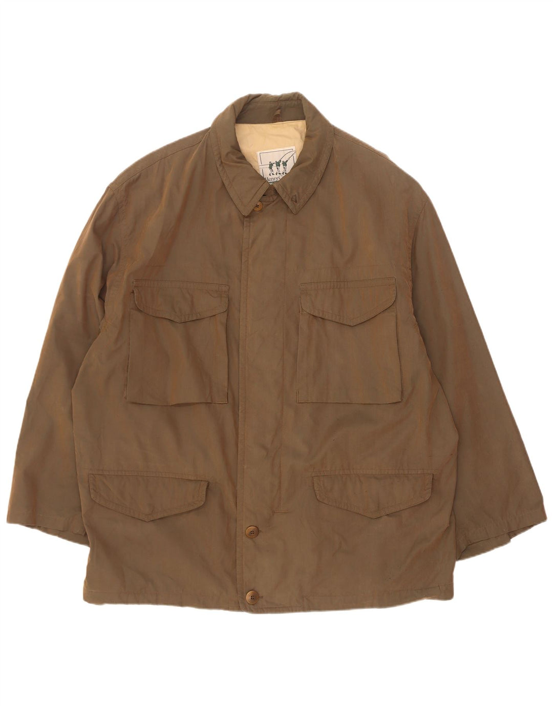 Jaqueta utilitária masculina Henry Cottons IT 54 2XL cáqui