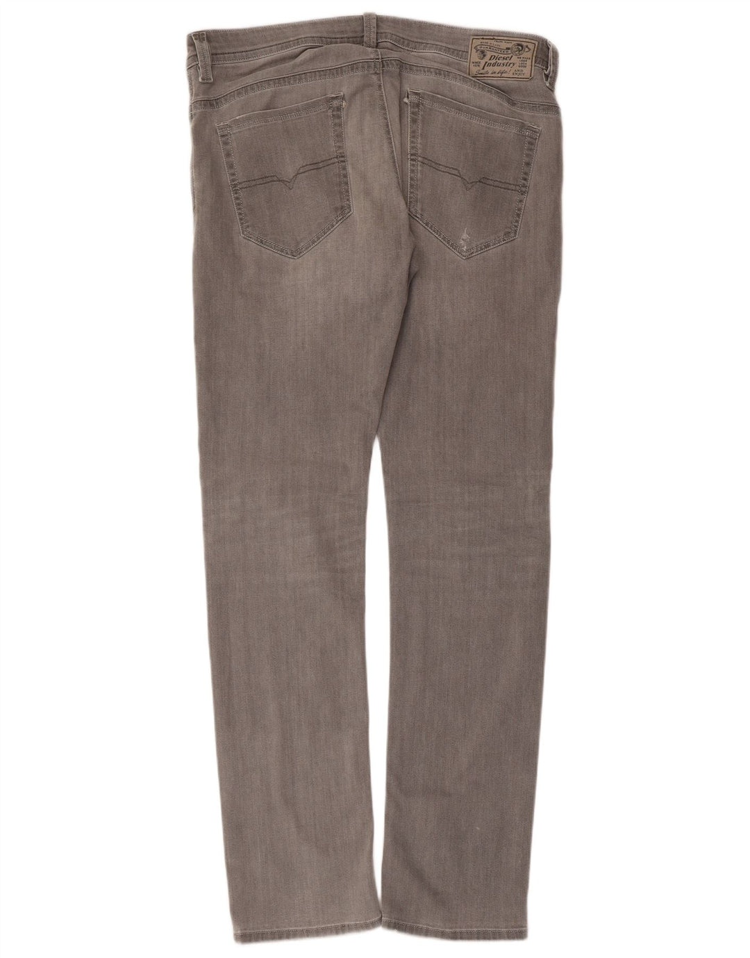 DIESEL Feminino Thavar Slim Skinny Jeans W34 L32 Algodão Cinza