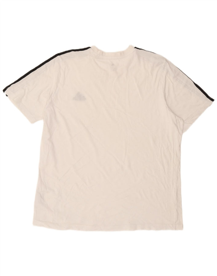 Camiseta masculina Adidas Top XL algodão branco