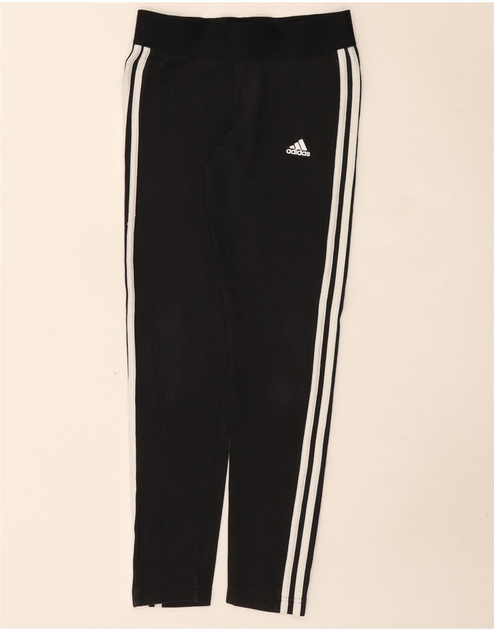 Leggings Adidas Femininas UK 8/10 Pequenas Algodão Preto