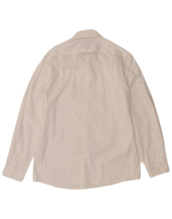 Camisa masculina Tommy Hilfiger Slim Fit tamanho 15 1/2 médio algodão branco