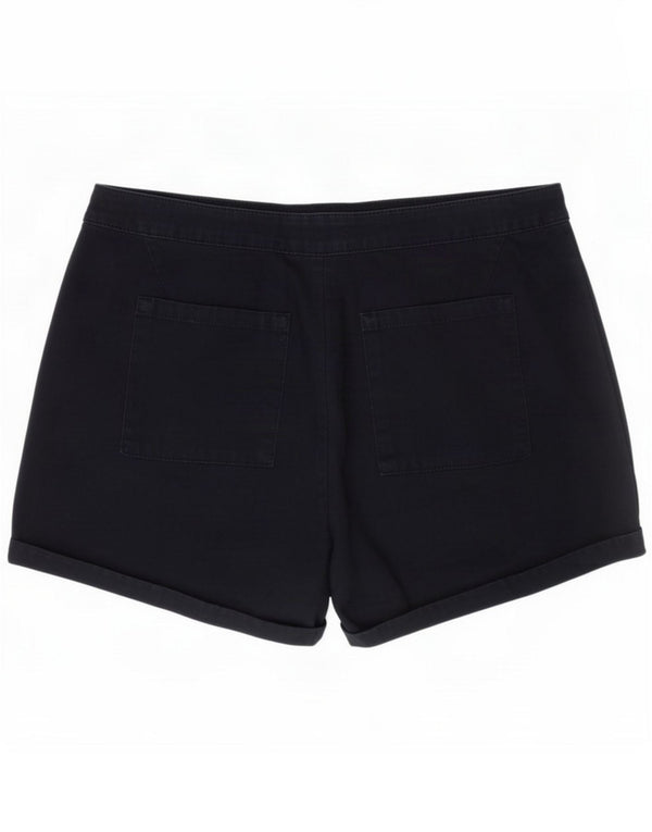 Jack Wills Womens Chino Shorts UK 14 Large W34 Navy Blue Cotton