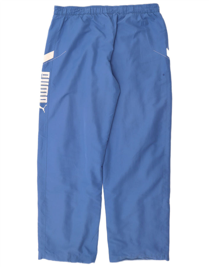 Calça de treino masculina Puma Graphic grande bloco azul