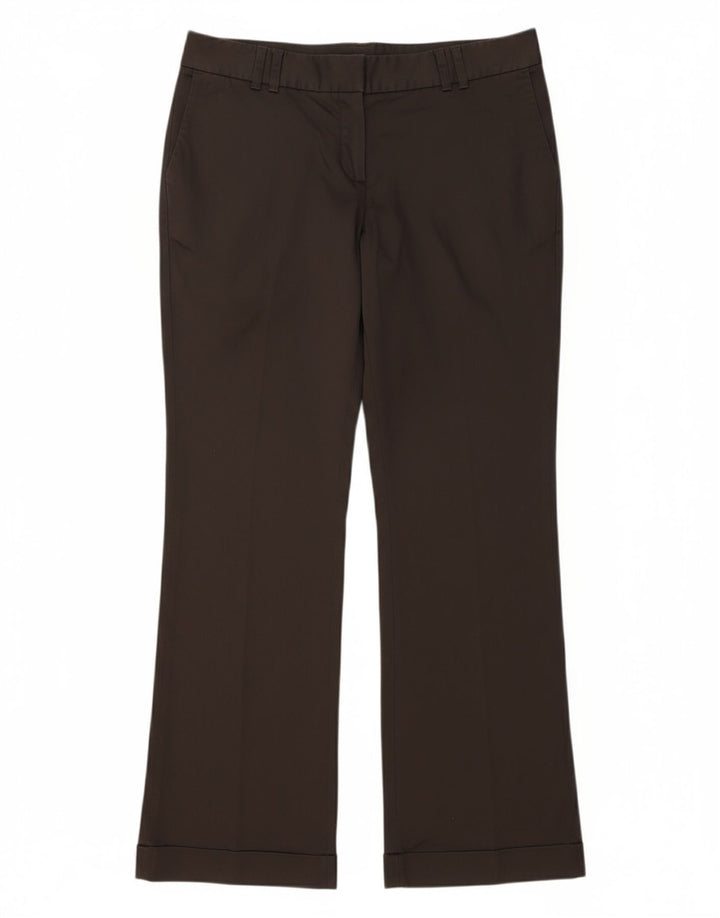 Calça feminina reta MASSIMO DUTTI EU 40 médio W32 L30 cinza
