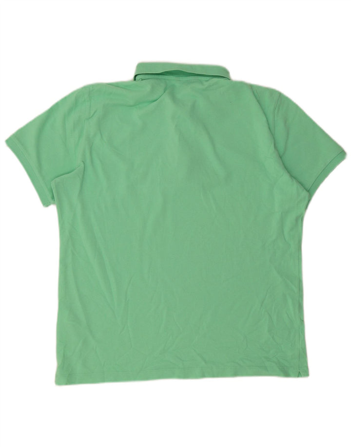Camisa polo masculina MASSIMO DUTTI grande algodão verde