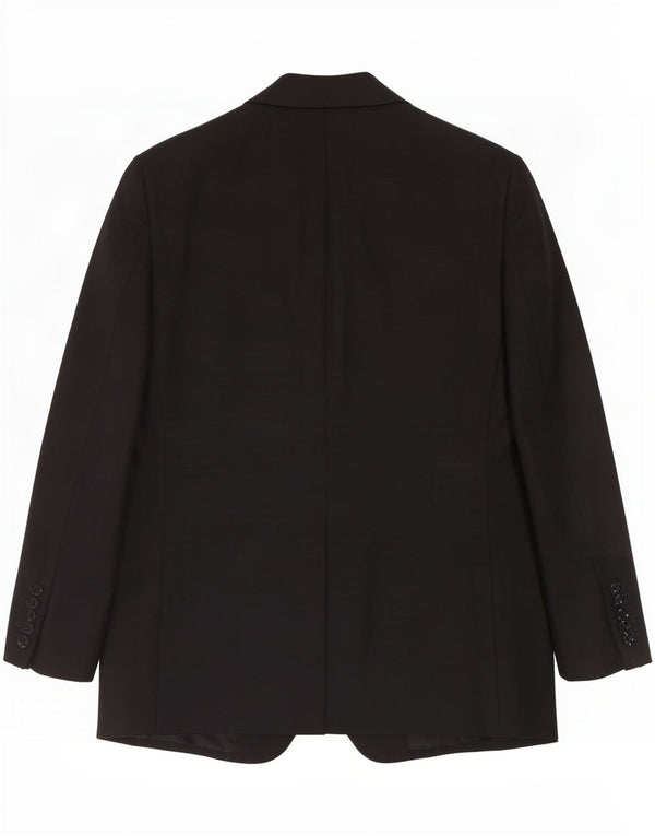 Jaqueta Blazer Masculina Trussardi com 2 Botões IT 52 XL Lã Preta