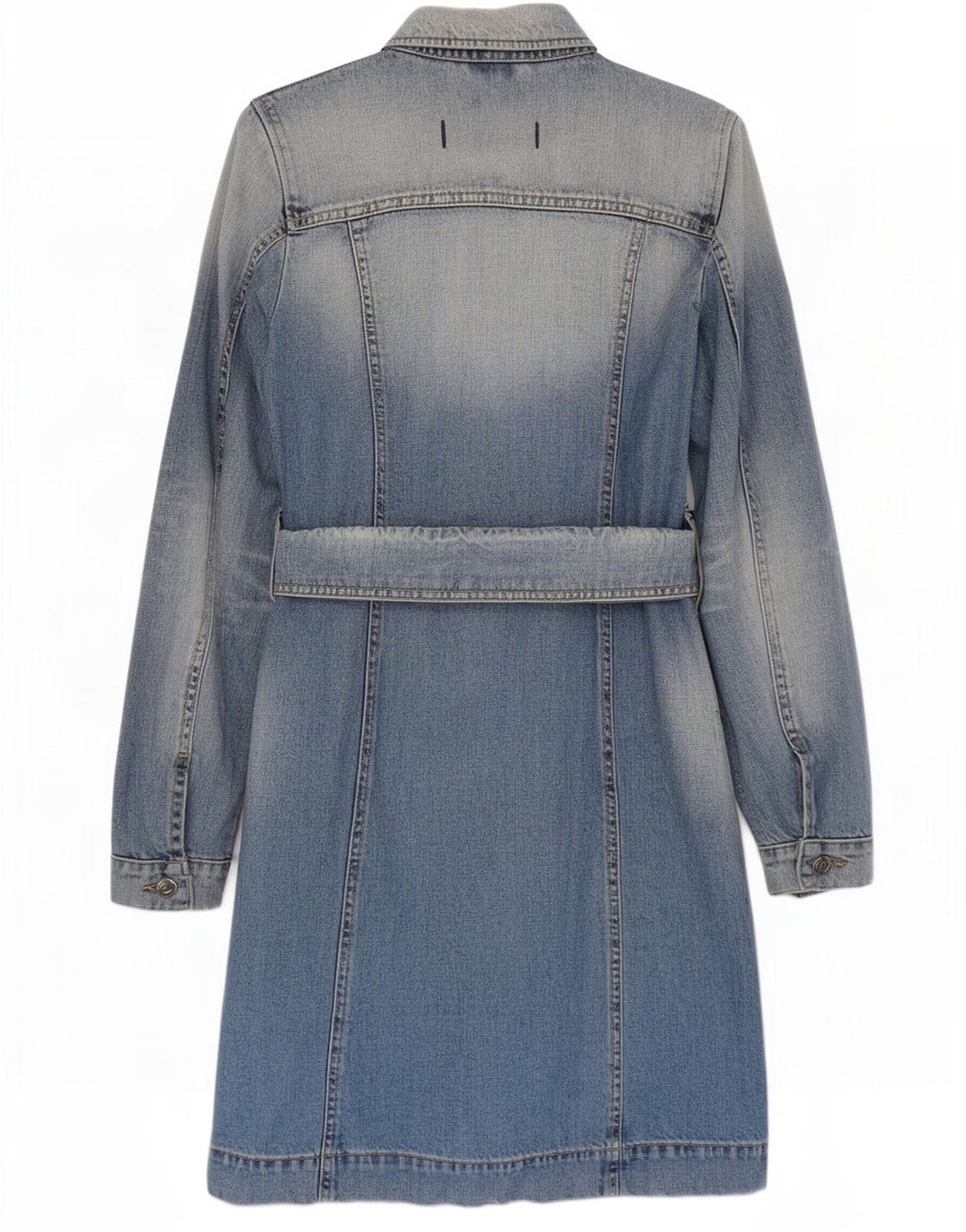 Casaco jeans feminino Gas UK 10 pequeno algodão azul