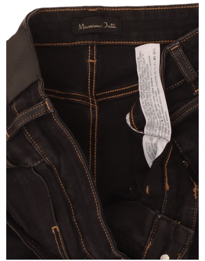 Calça jeans feminina MASSIMO DUTTI EU 42 grande W32 L32 algodão preto