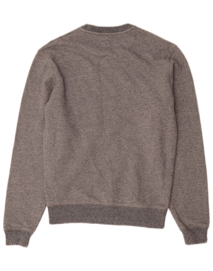 Jack Wills moletom gráfico masculino jumper XS algodão manchado cinza
