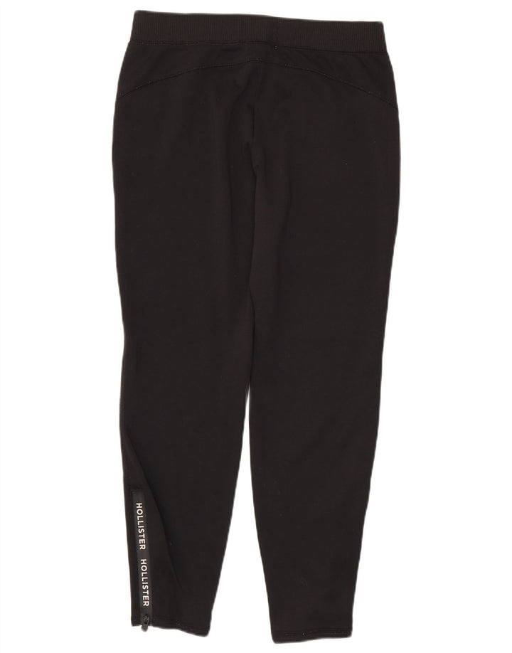 Calça de treino masculina Hollister com estampa gráfica pequena de poliéster preto