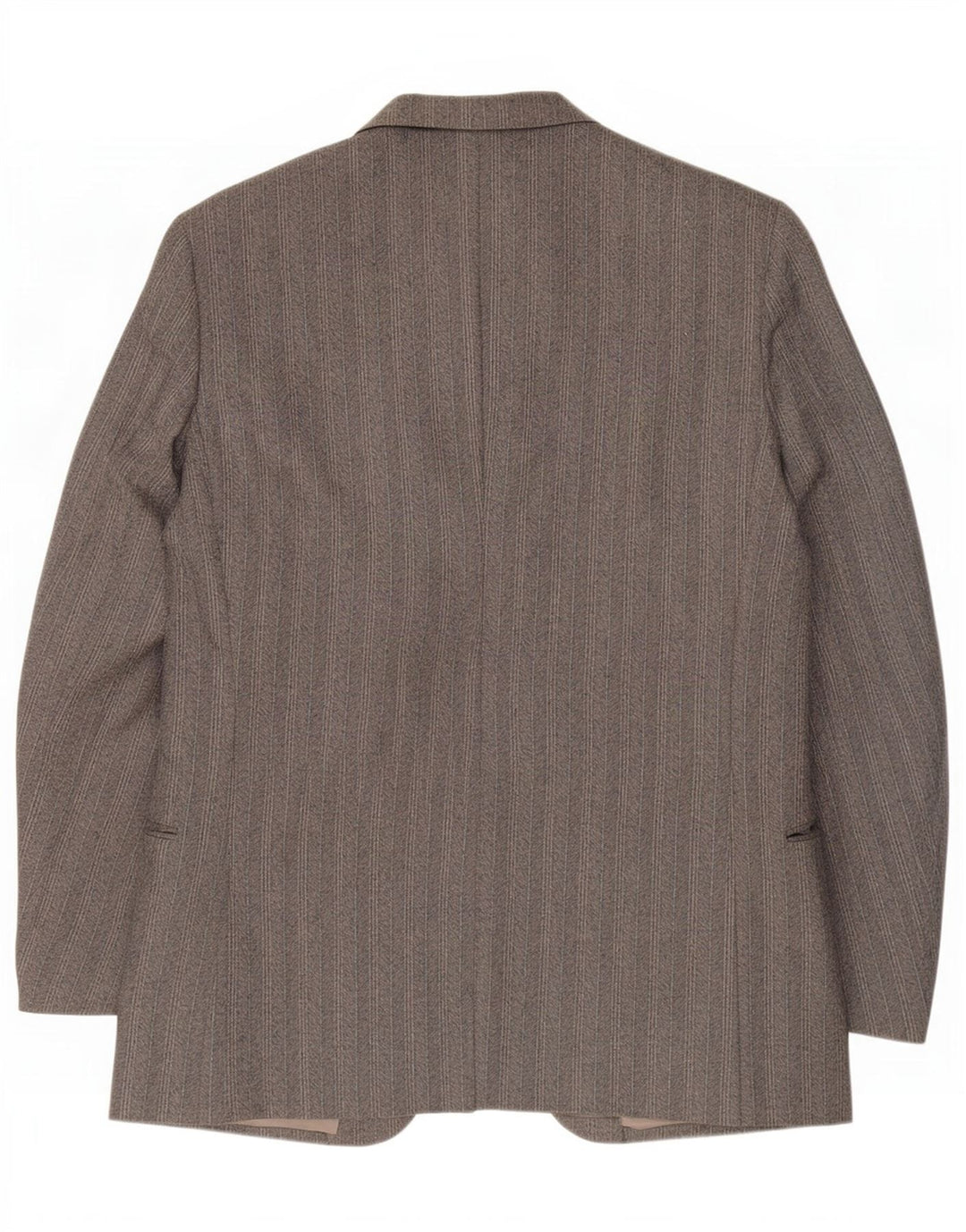 Jaqueta Blazer Masculina Valentino com 2 Botões Reino Unido 38 Espinha de Peixe Cinza Médio