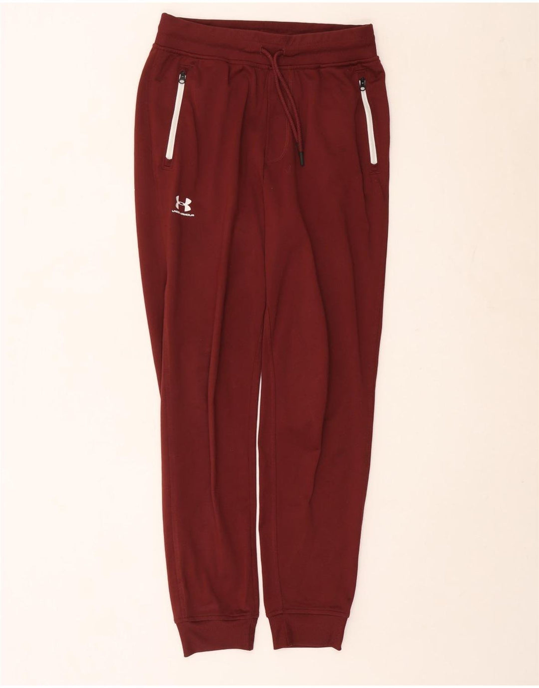 Under Armour Mens Calças de treino Joggers Pequeno Borgonha