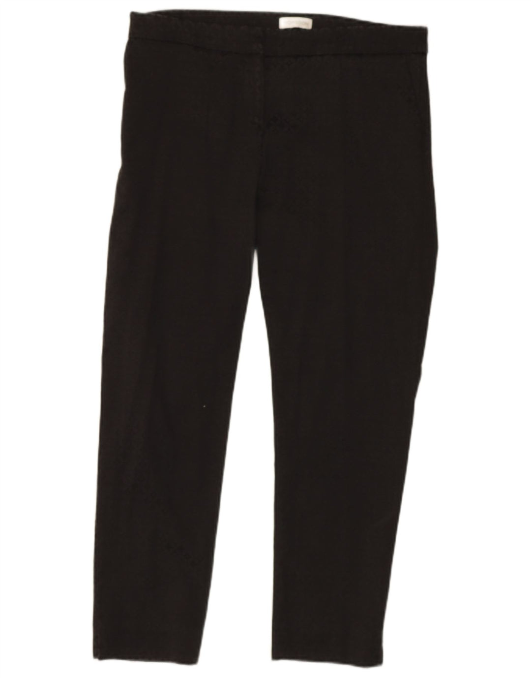 Calça chino feminina MONSOON W32 L27 algodão geométrico preto