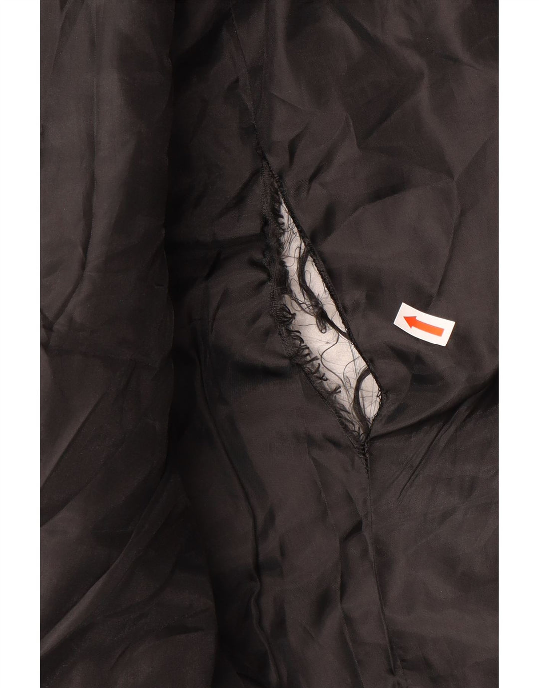 Jaqueta feminina acolchoada gráfica Guess UK 10 pequena poliéster preta