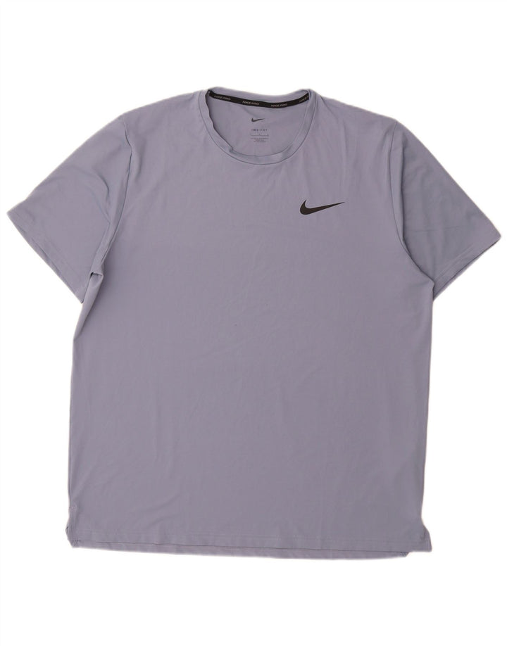 Camiseta Nike Masculina Dri Fit Top Grande Azul Poliéster