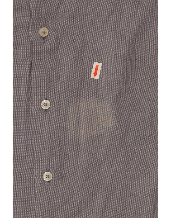 Camisa masculina Calvin Klein tamanho 43 17 XL algodão cinza