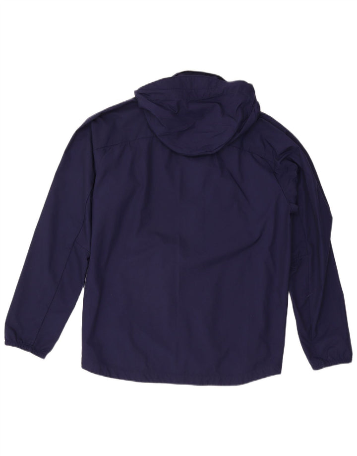 Jaqueta de chuva masculina Puma com capuz Reino Unido 38 médio azul marinho nylon