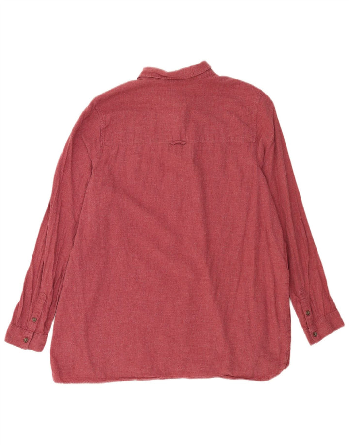 Pulôver feminino Fat Face UK 16 grande algodão vermelho