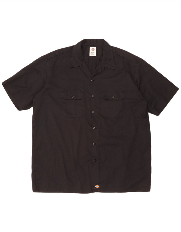 Camisa masculina de manga curta DICKIES 2XL poliéster preto
