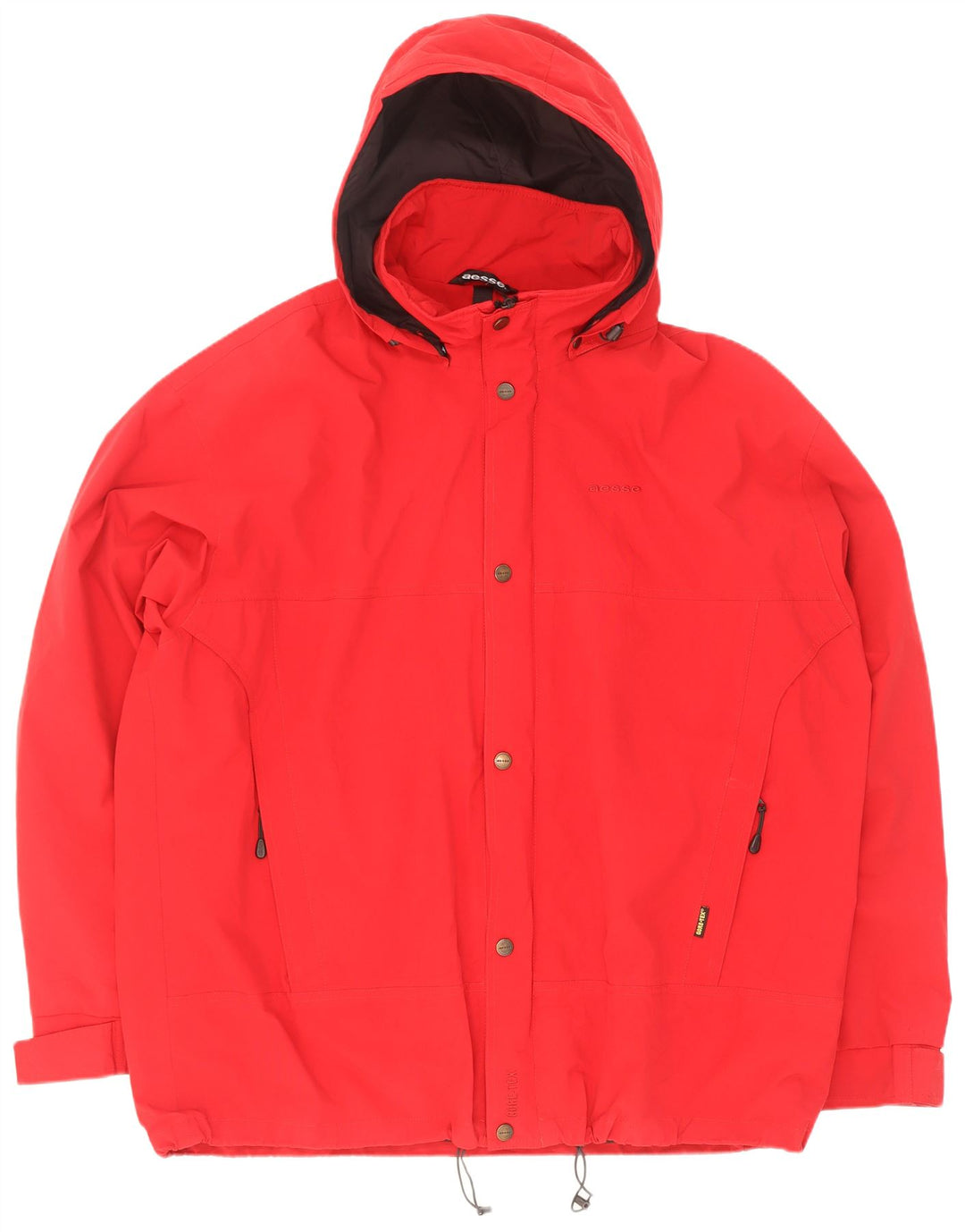 Jaqueta de chuva masculina Aesse com capuz IT 60 5XL vermelha