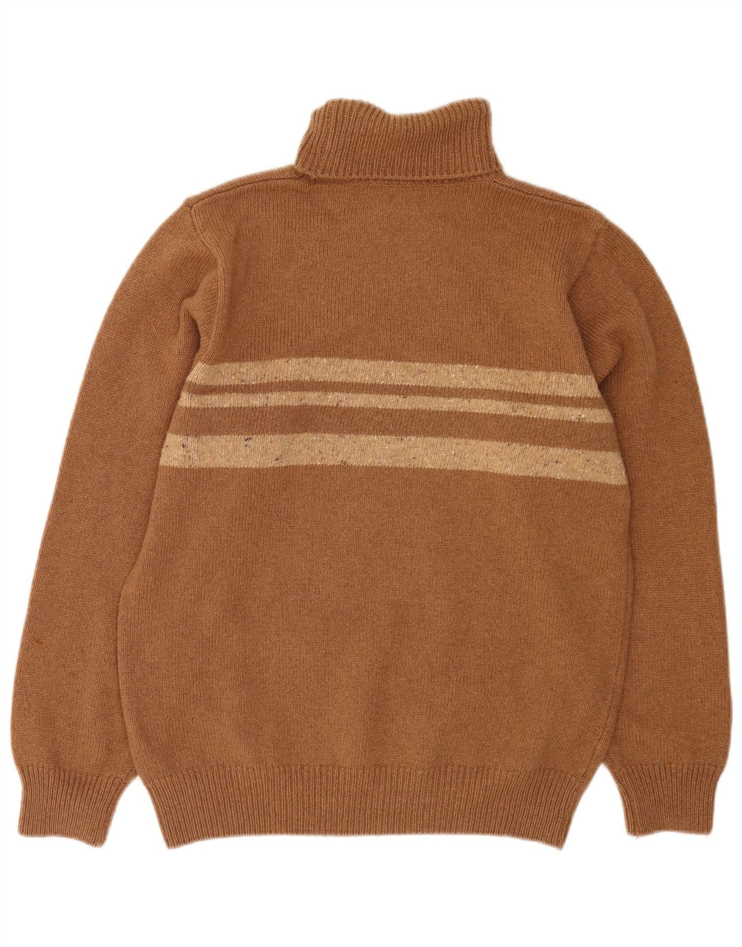 Sergio Tacchini Suéter masculino Milano com gola redonda marrom médio